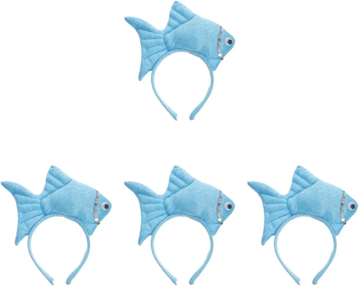 Costume for Halloween, Birthday, Cosplay, and Party Decorations 4pcs Plush Fish Headband for Kids - pathology enrollment spatial Funny Ocean Animal 