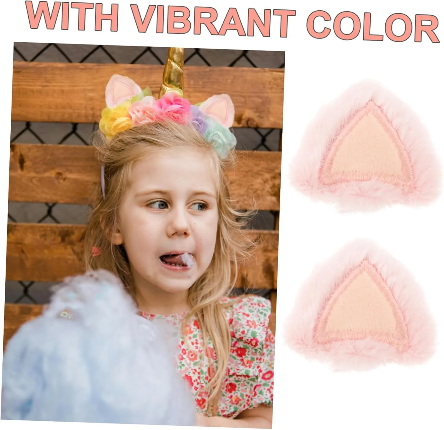 Craft Projects Creative Decoration for Parties and Costumes Plush Animal Decor anyway never account rank VILLCASE 30pcs Plush Cat Ears Hair Accessories Soft Stuffed Animal Ears for 