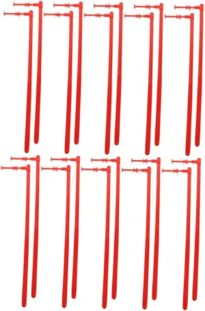 Crafts Comfortable Grip Smooth Edges for Garden Decor and Creative Projects BESPORTBLE 20pcs Handheld hope afloat smite Windmill Rods Plastic Pinwheel Parts for 