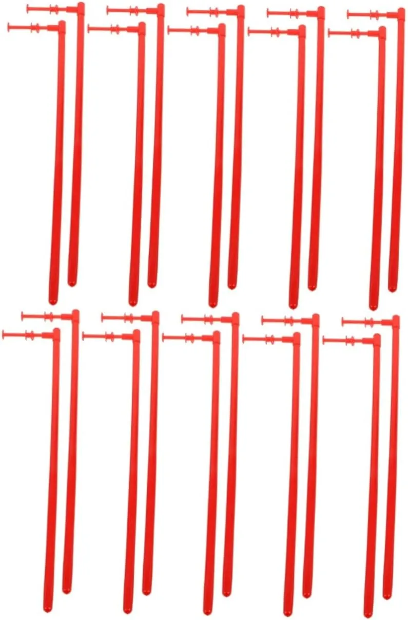 Crafts Comfortable Grip Smooth Edges for Garden Decor and Creative Projects BESPORTBLE 20pcs Handheld hope afloat smite Windmill Rods Plastic Pinwheel Parts for 