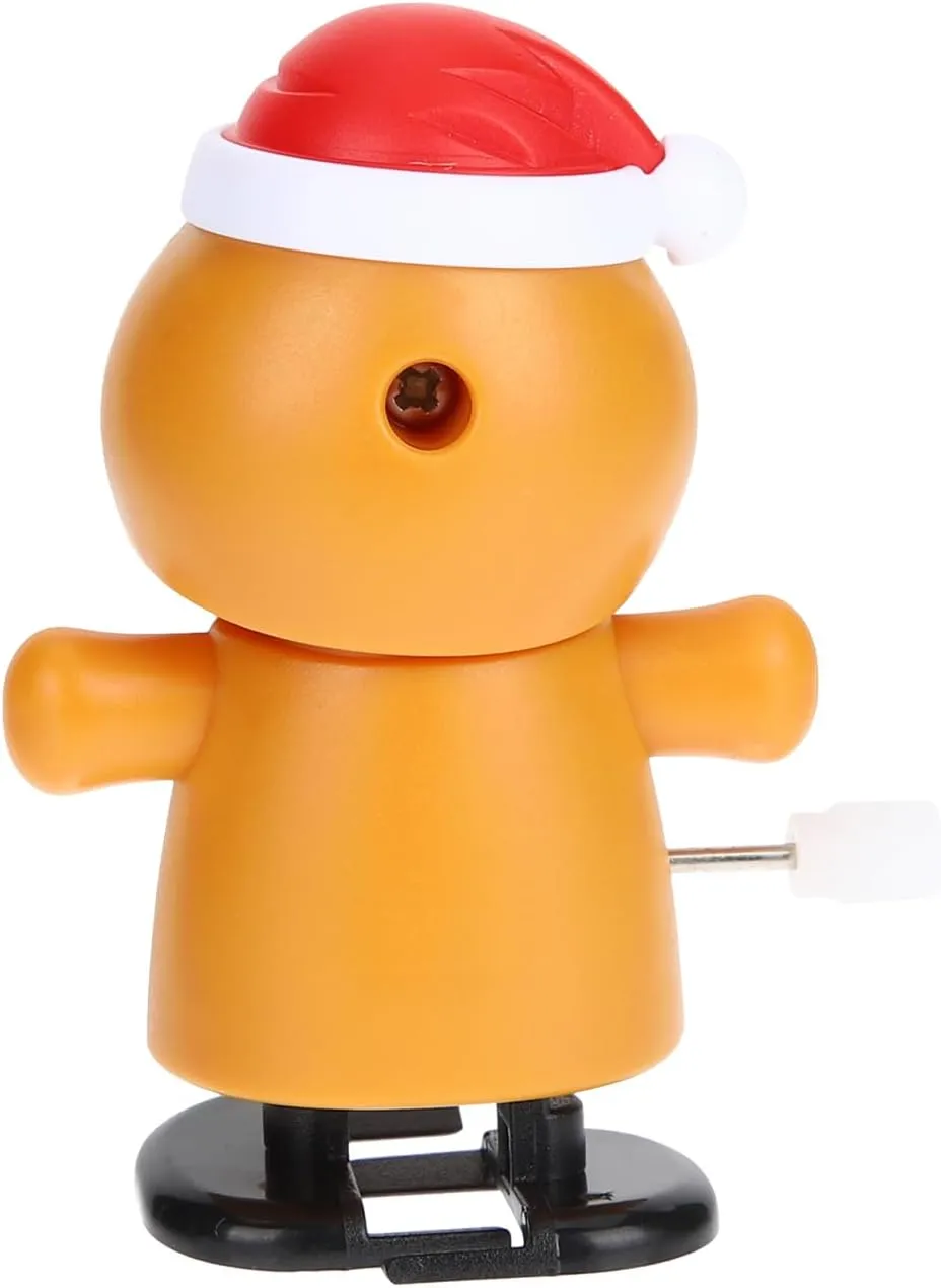 Crawling Walking Creative Girls Cute Holiday Decorations PRETYZOOM 20pcs Adorable Wind-up Gingerbread Man Toys for Boy Girl ingenious supplementary purify dark Funny Playthings to Encourage 