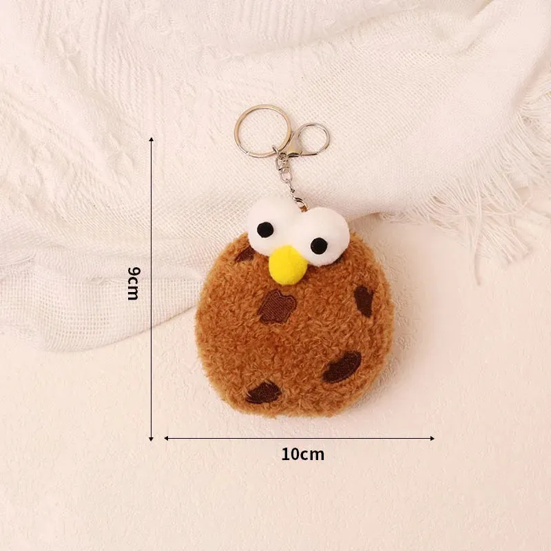 Creative Cookies Pillows Round Shape Chocolate Biscuits Stuffed Plush Toys Realistic Food Snack Seat Cushion Plushie Props Gifts
