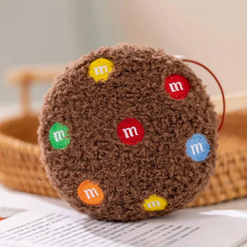 Creative Cookies Pillows Round Shape Chocolate Biscuits Stuffed Plush Toys Realistic Food Snack Seat Cushion Plushie Props Gifts