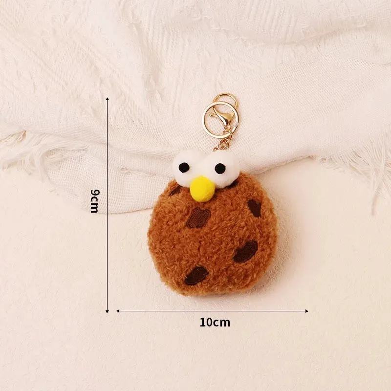Creative Cookies Pillows Round Shape Chocolate Biscuits Stuffed Plush Toys Realistic Food Snack Seat Cushion Plushie Props Gifts