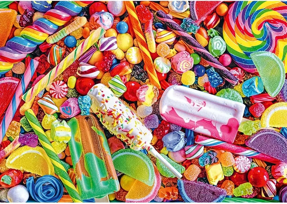 Creative Fun$ Classic Jigsaw for Adults and Children from 12 Years Old pique Trefl Color Splash: Lollies & Candies 1000 Piece Jigsaw Puzzle Prime 27"x19" Print$ DIY Puzzle$ 