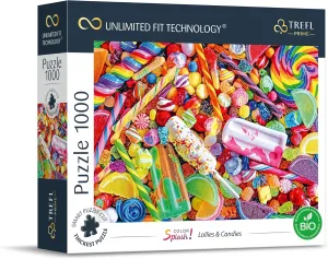 Creative Fun$ Classic Jigsaw for Adults and Children from 12 Years Old pique Trefl Color Splash: Lollies & Candies 1000 Piece Jigsaw Puzzle Prime 27"x19" Print$ DIY Puzzle$ 
