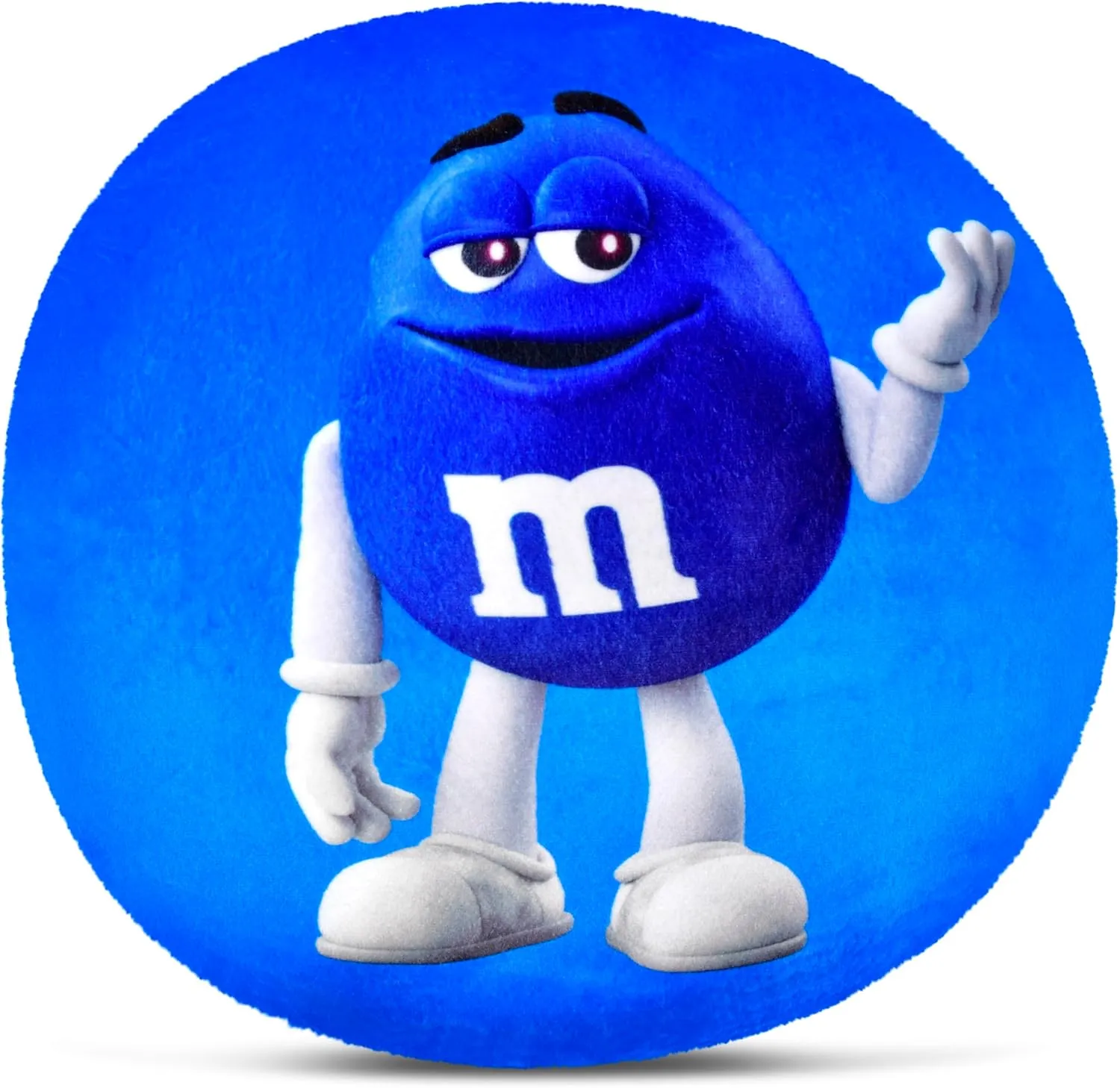 credence realm Fleece Double Sided Pillow, Blue iscream M&M's 10.75" Mini Round Plush 
