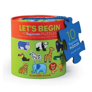 Crocodile Creek Let's Begin 2-Piece Puzzles (Jungle)