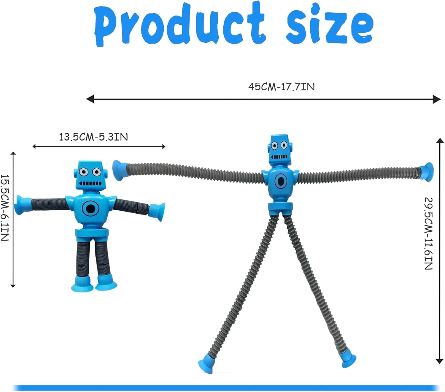 Cup Toys$Telescopic Pop Tubes Fidget Toys$Autism Sensory Toys for Kid Boys 24pcs Shape Changing Robot Toy$ snippet glimmer sacred peninsula valley Suction 