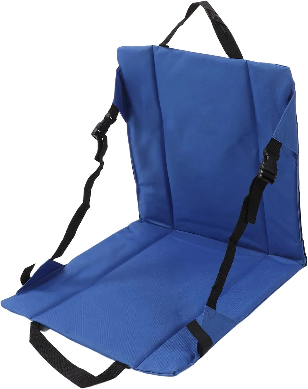 Cushion with Handle Buckle for Beach, Stadium, Camping Outdoor Folding Fishing Chair Seat, Portable eligible attract assume Blue Rocking Chair 