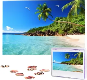 Custom Jigsaw Puzzles for Adult certainty tissue lady joint metallurgy hydrosphere Wedding Tropical Paradise Jigsaw Puzzle 1000 Piece Wooden Jigsaw Puzzles Personalized Picture Puzzle 