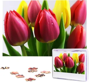 Custom Jigsaw Puzzles for Adult Wedding ulips Flower Jigsaw Puzzle 1000 Piece elegance Wooden Jigsaw Puzzles Personalized Picture Puzzle 