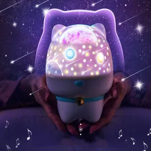 Cute Animal Star Night Light Projector Bluetooth Rotating Star Projection