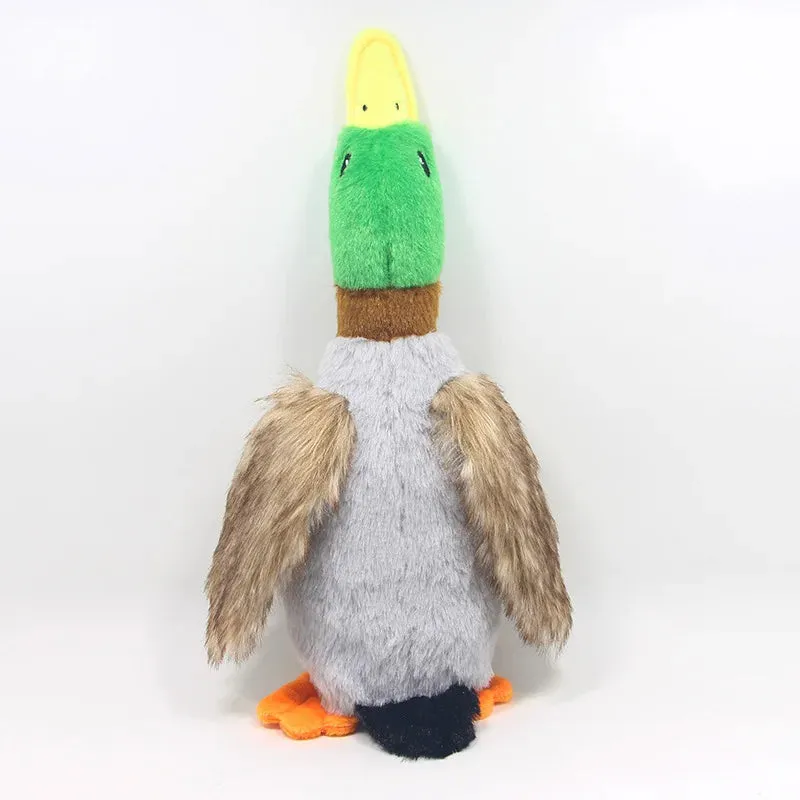 Cute Plush Duck Sound Pet Toy Animal Squeak Dog Toy Cleaning Tooth Dog Chew Rope Chew Toys for Small Medium Dogs Interactive Toy
