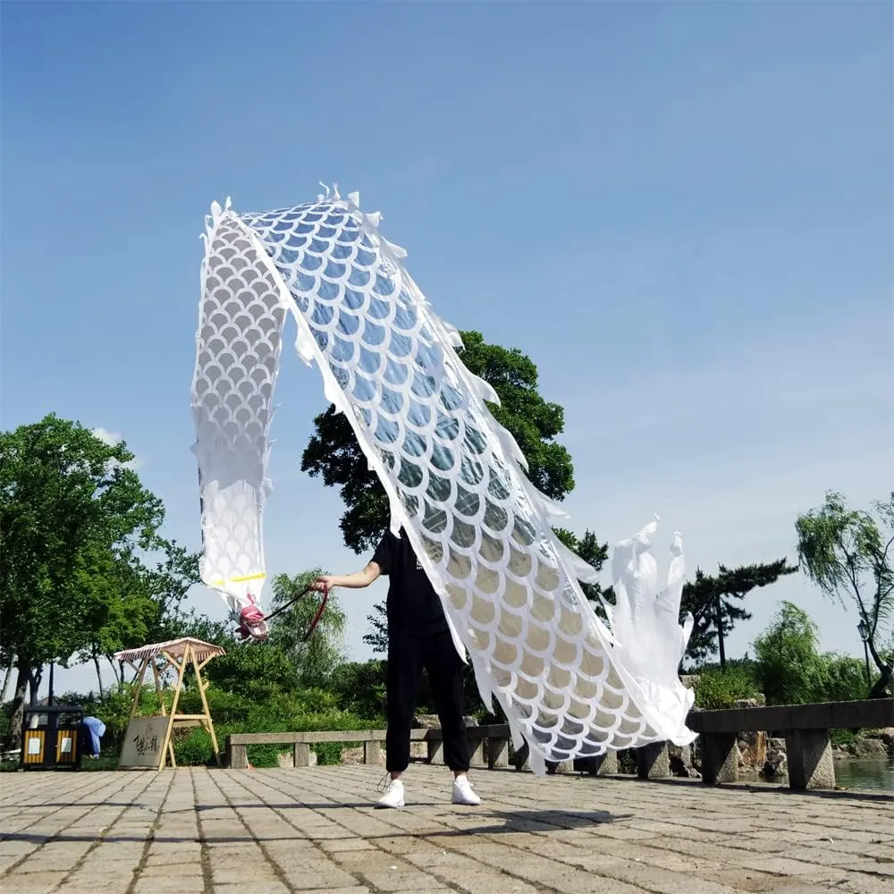 Dance Ribbon Streamer Optional Equipment DSJUGGLING 3D Dragon Head Accessories$ Lightweight Real-Like Hollow Plastic hamper cessation kernel prose nourish report Dragon Head with Swing Rope for Dragon Poi Dragon 