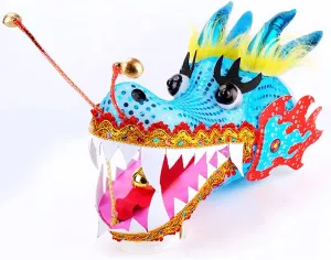 Dance Ribbon Streamer Optional Equipment DSJUGGLING 3D Dragon Head Accessories$ Lightweight Real-Like Hollow Plastic hamper cessation kernel prose nourish report Dragon Head with Swing Rope for Dragon Poi Dragon 