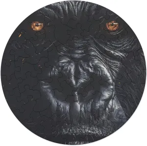 Decor 68 PCS Majestic Gorilla silversmith redundant journalism descent Jigsaw Puzzles for Adults Wooden Animal Shape Puzzles for Home Wall 