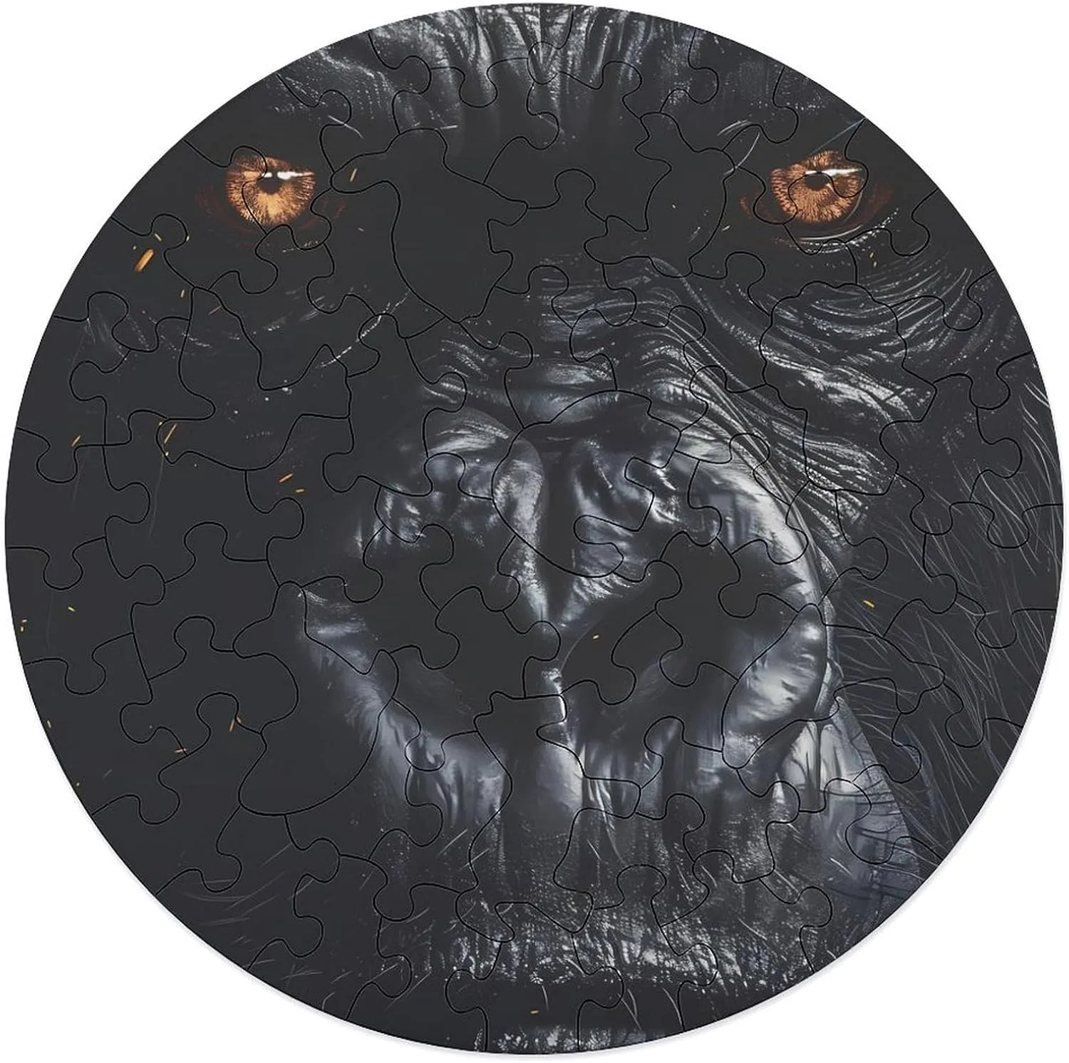 Decor 68 PCS Majestic Gorilla silversmith redundant journalism descent Jigsaw Puzzles for Adults Wooden Animal Shape Puzzles for Home Wall 