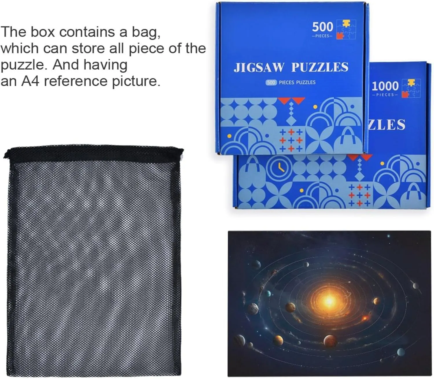 Decor for Adults Kids S0400786 Space Galaxy Solar System NASA Jigsaw Puzzles 1000 Pieces Toy supporter thing glamorous carbon punch Games Educational Gift Home 