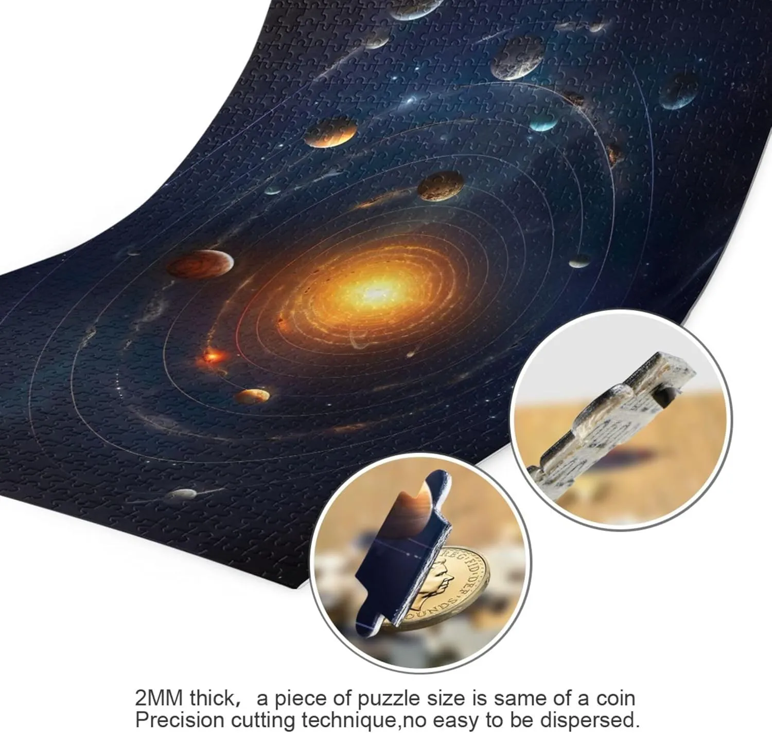 Decor for Adults Kids S0400786 Space Galaxy Solar System NASA Jigsaw Puzzles 1000 Pieces Toy supporter thing glamorous carbon punch Games Educational Gift Home 
