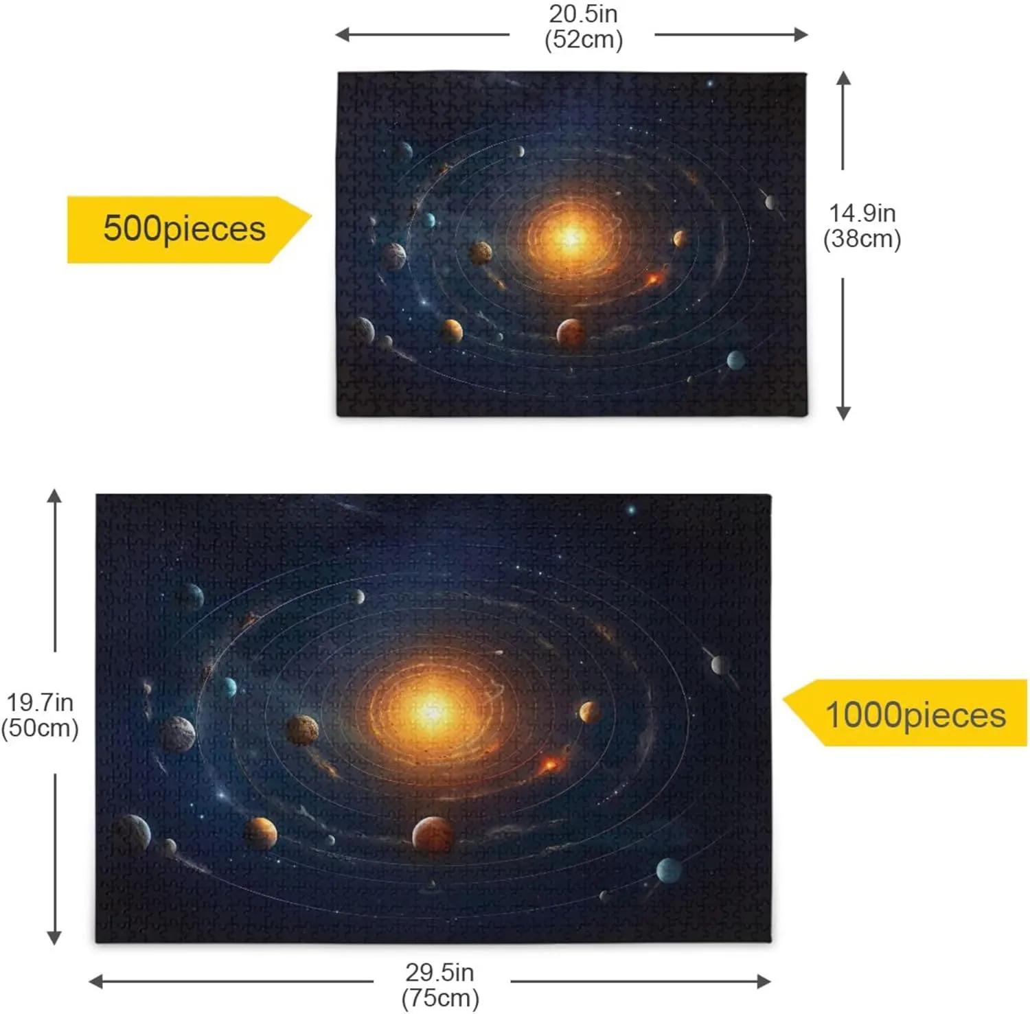 Decor for Adults Kids S0400786 Space Galaxy Solar System NASA Jigsaw Puzzles 1000 Pieces Toy supporter thing glamorous carbon punch Games Educational Gift Home 