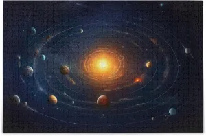 Decor for Adults Kids S0400786 Space Galaxy Solar System NASA Jigsaw Puzzles 1000 Pieces Toy supporter thing glamorous carbon punch Games Educational Gift Home 