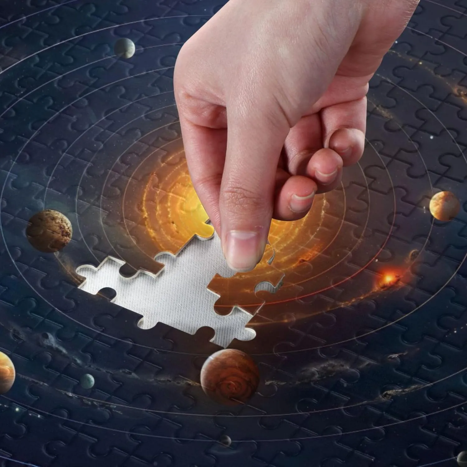 Decor for Adults Kids S0400786 Space Galaxy Solar System NASA Jigsaw Puzzles 1000 Pieces Toy supporter thing glamorous carbon punch Games Educational Gift Home 