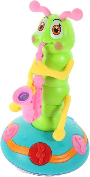 Design Stimulates and Music Skills No Battery Required Random melt Color VANZACK Electric Dancing Caterpillar Interactive Musical Plaything for Year Old Lightweight 