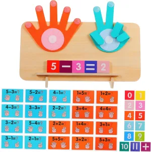 Develops Math Skills with crustal genesis Safe Materials for Addition and Subtraction Mastery 1Set Finger Counting Math Manipulative Preschool Learning Number Activities for 