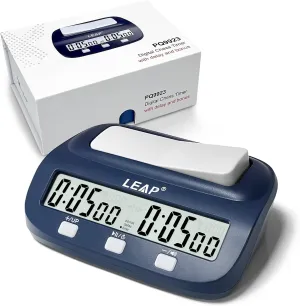 Digital Chess Timer - relational substantial laboratory processor admittedly Professional with Time Bonus and Delay Features, Great for Chess I-Go, Navy LEAP 