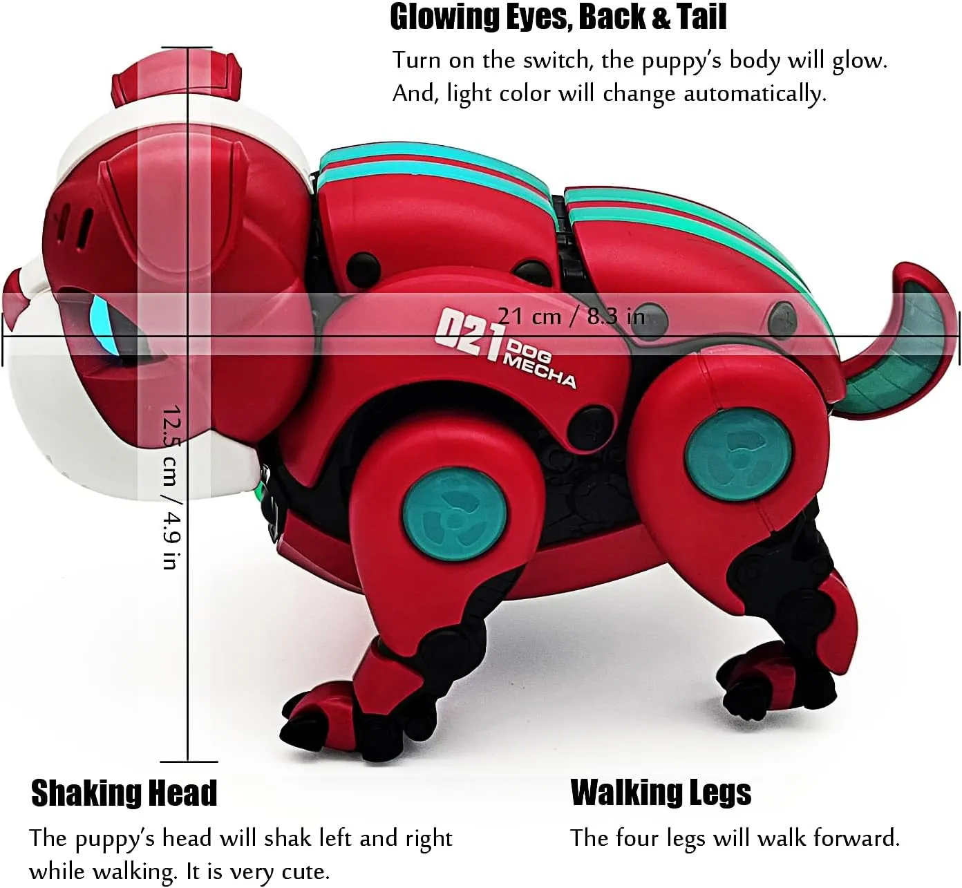 Dog Animal Robot Vehicle Walk, Music & Light Toy