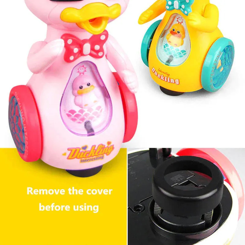 Duckling Toy Electric Spray With Music & Light - Purple