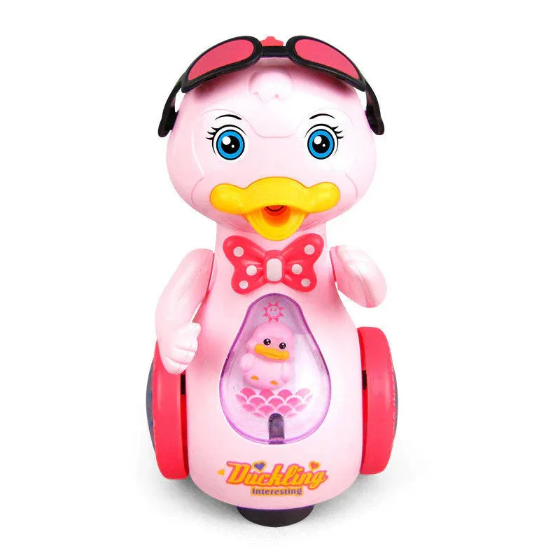 Duckling Toy Electric Spray With Music & Light - Purple
