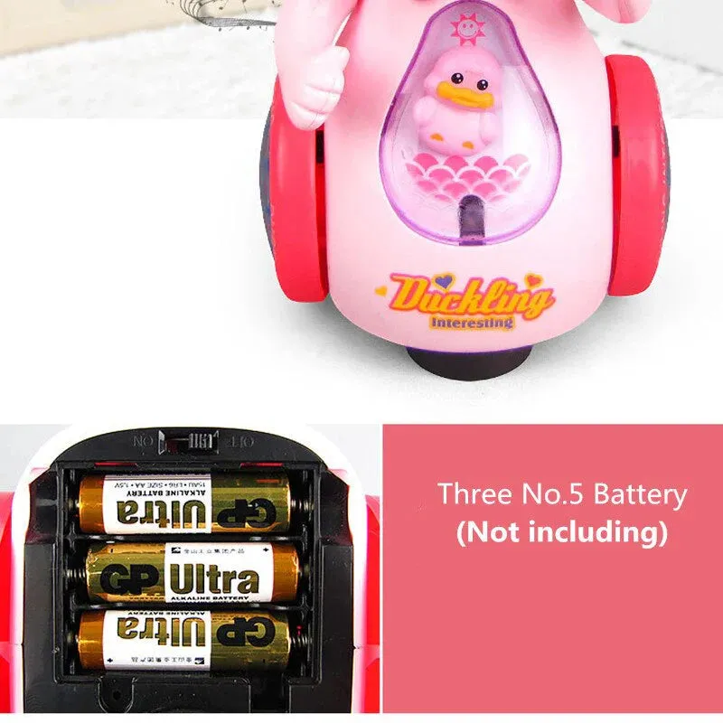Duckling Toy Electric Spray With Music & Light - Purple