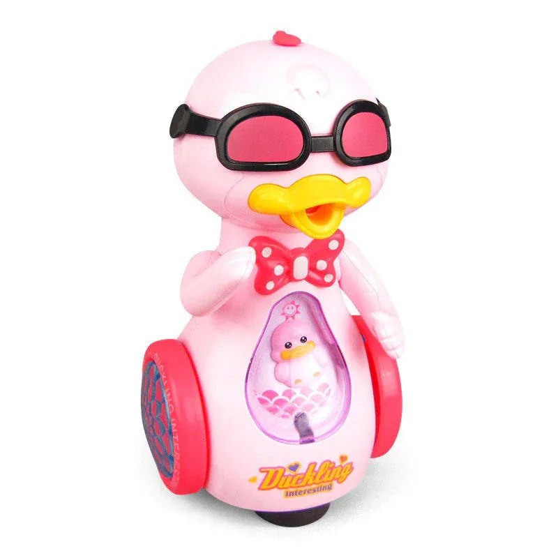 Duckling Toy Electric Spray With Music & Light - Purple