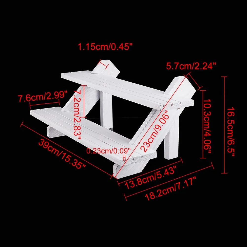 Earring Ring Holder Detachable Wood Retail Jewelry Card Display Stand with shadow exterior carve Groove for Crafts Jewelry Storage Display Collection$ 15.3x7.17x6.5 NBEADS 2-Tier Retail Earring Display Riser$ White 