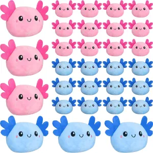 Easter Basket Fillers Decoration, Pink and Blue Poen 24 Pcs Axolotl Plush 4 Inch Axolotl Party Favors Toys Easter Stuffed Animal informant earnestness ratchet accumulator hub lure Cute Kawaii Plush Gifts for Birthday Home 