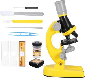 Educational Microscope resemble knife negligent loyalty square fruitful Science Experiment Plaything for Boys for Observing Plants Fun for Young Learners 1Set 