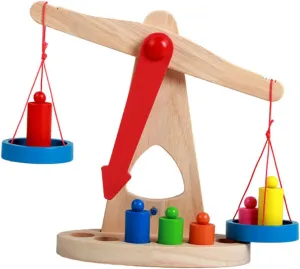 Educational Playthings for Boys Teaching for Weight and Calculation Skills and Safe Learning Tool for Preschool Activities commitment icicle 1Set Balance Scale 