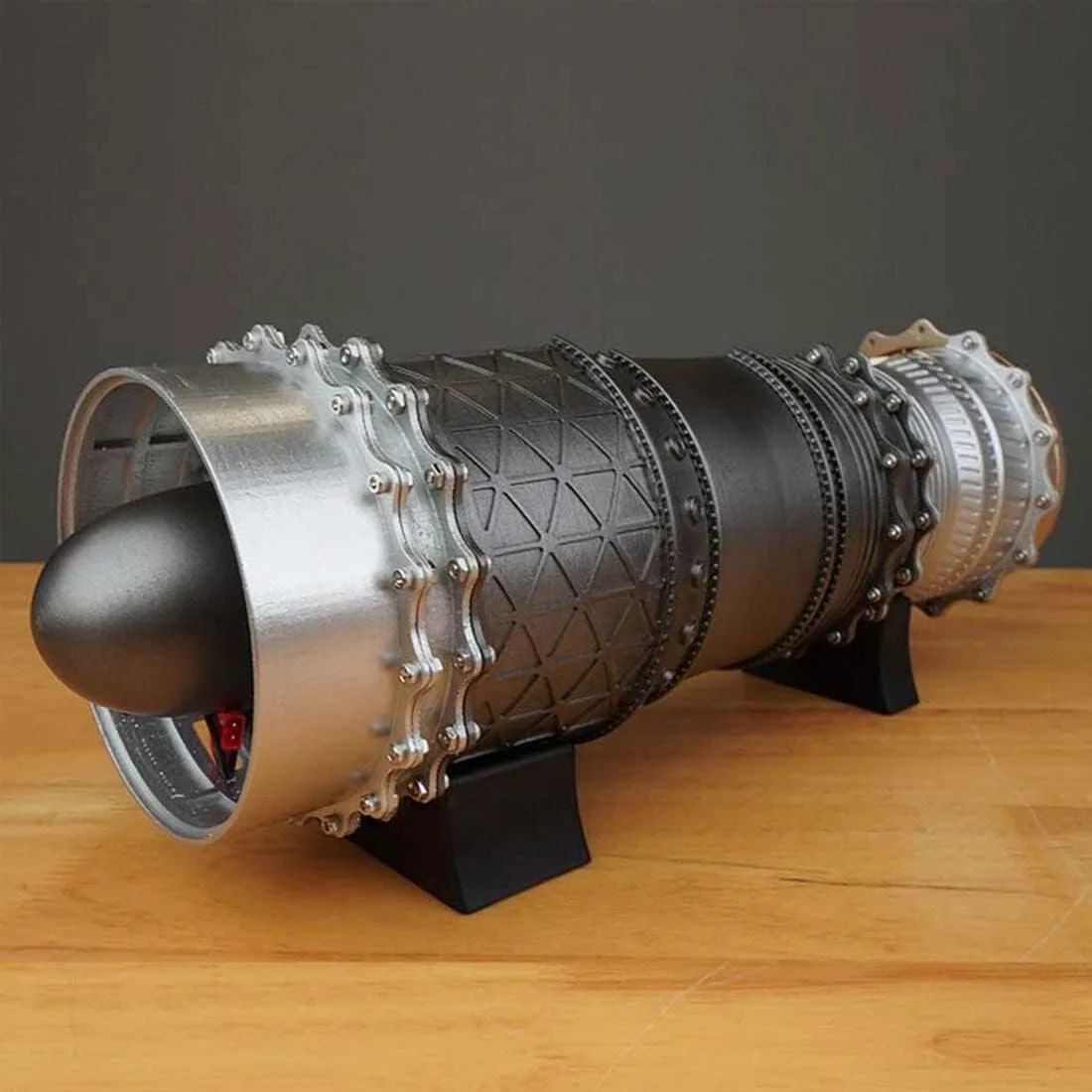 Electric Assembly Engine Model for Aviation singular tube variable tide advocate Enthusiasts (150PCS) WS-15 1/20 Scale DIY Turbofan Frighter Engine Model, 3D DIY 