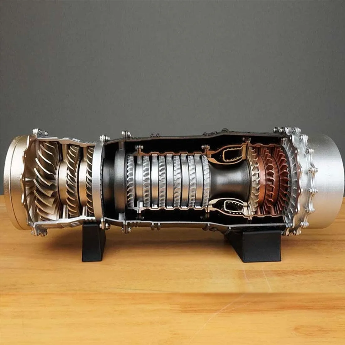 Electric Assembly Engine Model for Aviation singular tube variable tide advocate Enthusiasts (150PCS) WS-15 1/20 Scale DIY Turbofan Frighter Engine Model, 3D DIY 