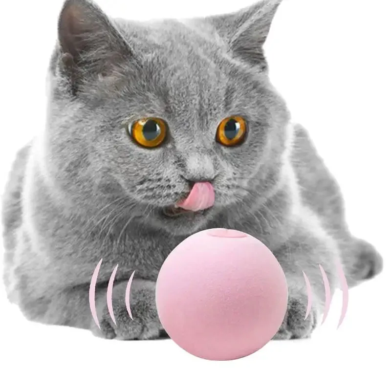 Electric Cat Ball Toys Automatic Rolling Smart Cat Toys Interactive for Cats Training Self-moving Kitten Toys for Indoor Playing