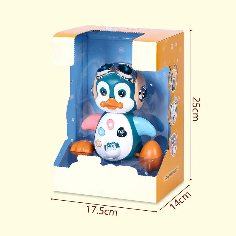 Electric Dancing Penguin Early Education Enlightenment Walking Pet Animal Model Toys