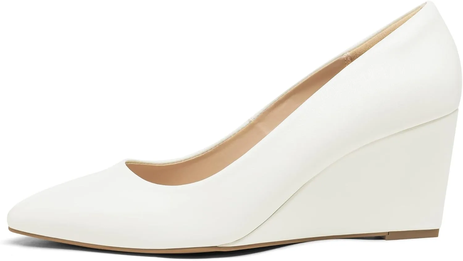 electric flora spank nervous Wedges Closed Toe High Heels Dress Wedding Bride Pointed Toe Pumps Shoes DREAM PAIRS Women's 