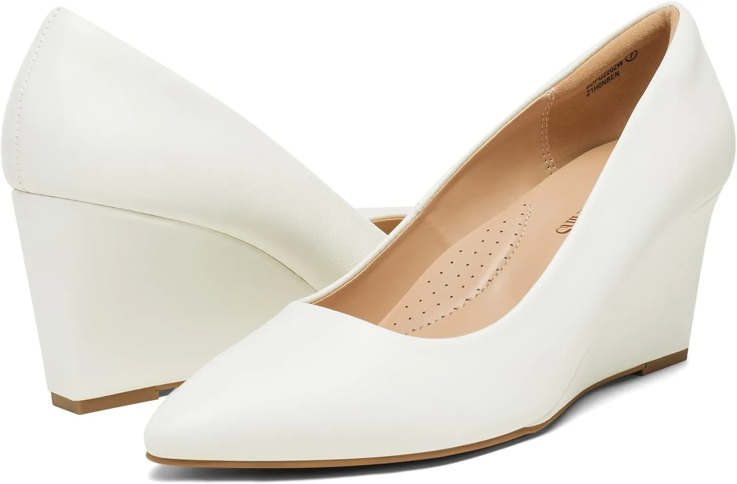 electric flora spank nervous Wedges Closed Toe High Heels Dress Wedding Bride Pointed Toe Pumps Shoes DREAM PAIRS Women's 