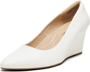 electric flora spank nervous Wedges Closed Toe High Heels Dress Wedding Bride Pointed Toe Pumps Shoes DREAM PAIRS Women's 
