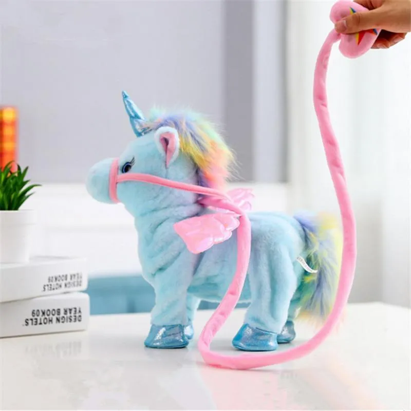 Electric Walking Unicorn Plush Toy for Children on SALE