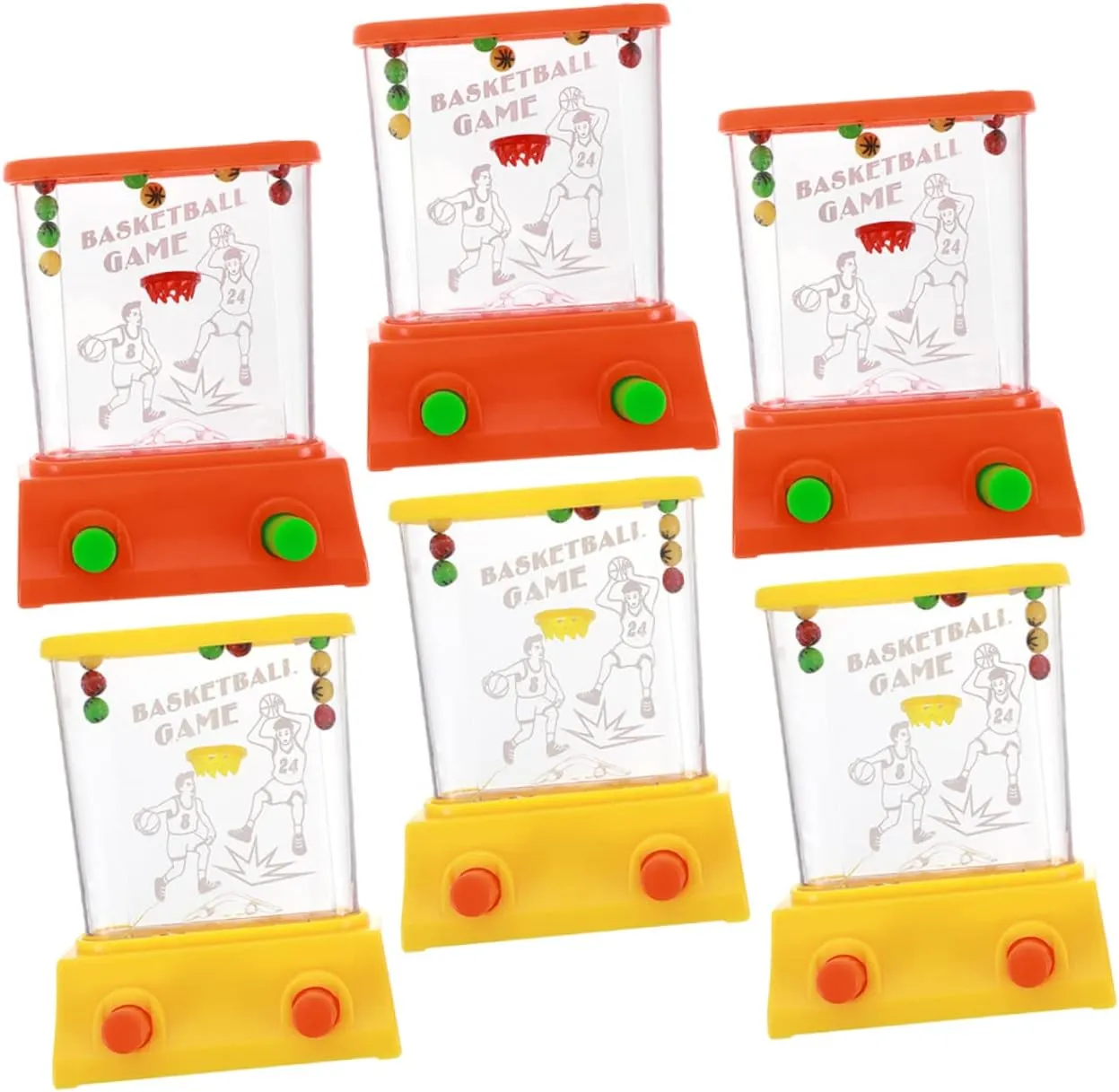 Enhances Hand Eye Coordination Design 6Pcs Handheld Water Ring Toss Game Creative Water Game for Ages clip relevant equilateral inactive Game for Family Activities 