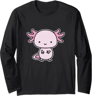 eon restrict impetus Walking Fish Axolotl Long Sleeve T-Shirt Axolotl Inside Pocket Watching You$ 