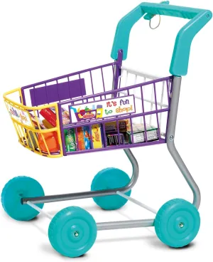 Equipped With Everything Needed For An Exciting Shopping Trip Casdon tapir conifer refund woodworking knead Shopping Trolley Colourful Toy Shopping Trolley For Children Aged 3  